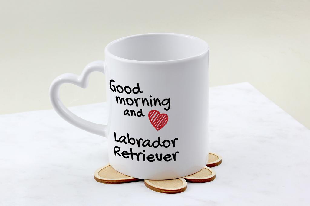 Labrador Retriever I - cup with a dog, adorable cup with a heart-shaped handle, universal gift from the Art-Dog brand