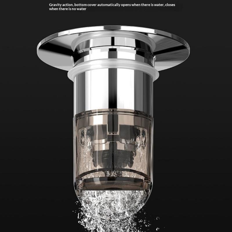 1Pcs Anti-Leak Water Stopper Anti-Odor Replacement Core Press Spring‑Loaded Basin Drain Stopper For Bathroom Sink Washbasin