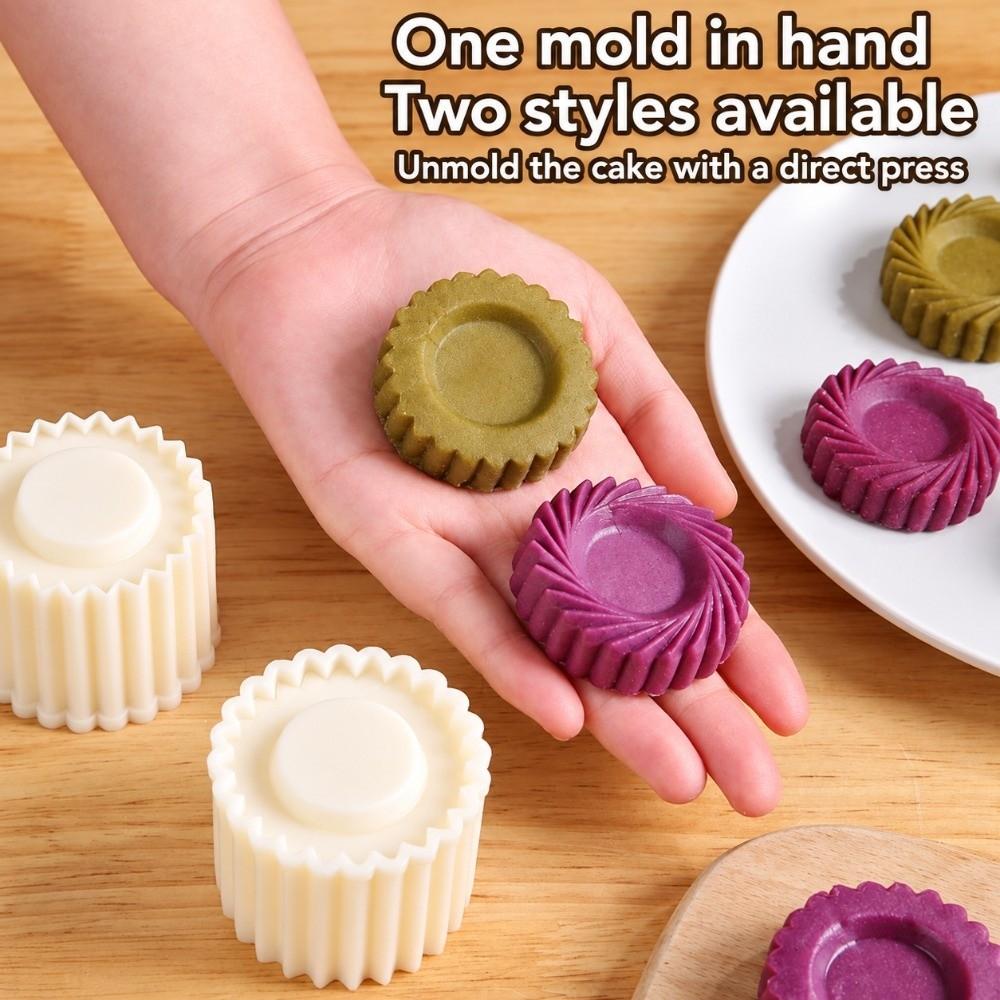 Scalloped Edge Mung Bean Cake Embossing Mold Detachable Baking Mold New Mooncake Mold Home Baking