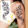 1 Blatt Schick 3D Spinne Löwe Fuchs Blumen Temporäre Tattoos Für Frauen Erwachsene Wasserdicht Langlebig Realistisch Fake Tattoo Aufkleber