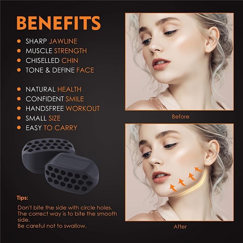 6PCS Jaw Exerciser Facial Muscle Trainer Unisex Neck Toning Equipment Facial Beauty Tool Chin Exerciser for Shaping Jawline