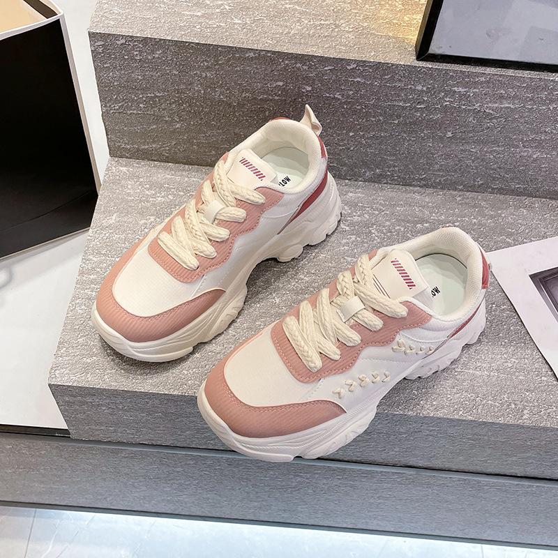 

Campus style sports shoes children 2025 new high-value women s shoes ins versatile student foreign thick-soled dad shoes 35