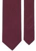 [This color] Business Necktie (7cm width) 100% Silk, Plain, for Interviews, Job Hunting, and Employment (Wine Red)