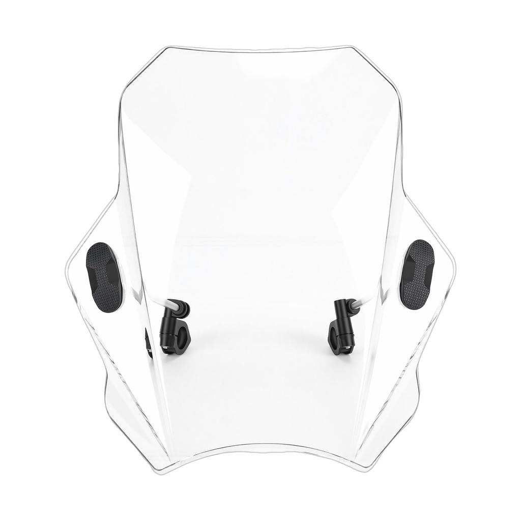 Clear Motorcycle Windshield Adjustable Wind Air Deflector Windscreen Front Flyscreen Replacement for Suzuki