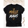 Malle Maus Retro Y2K Oversized T-Shirt For Men & Women - Unisex Baggy Streetwear Tee With Malle Maus Lettering & Iconic Print, Round Neck Casual