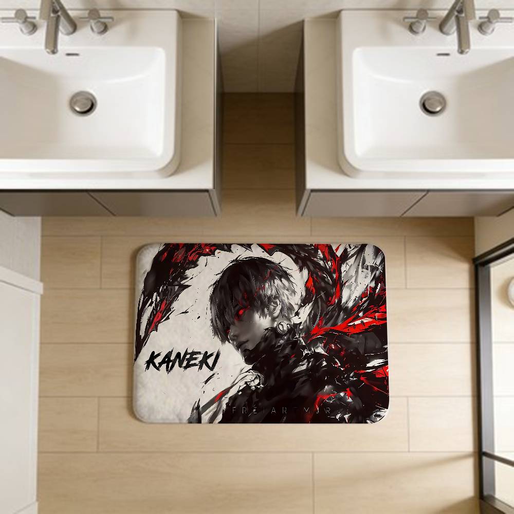 Tokyo Ghoul Anime Room Mats Retro Multiple Choice Living Room Kitchen Rug Non-Slip Welcome Rug