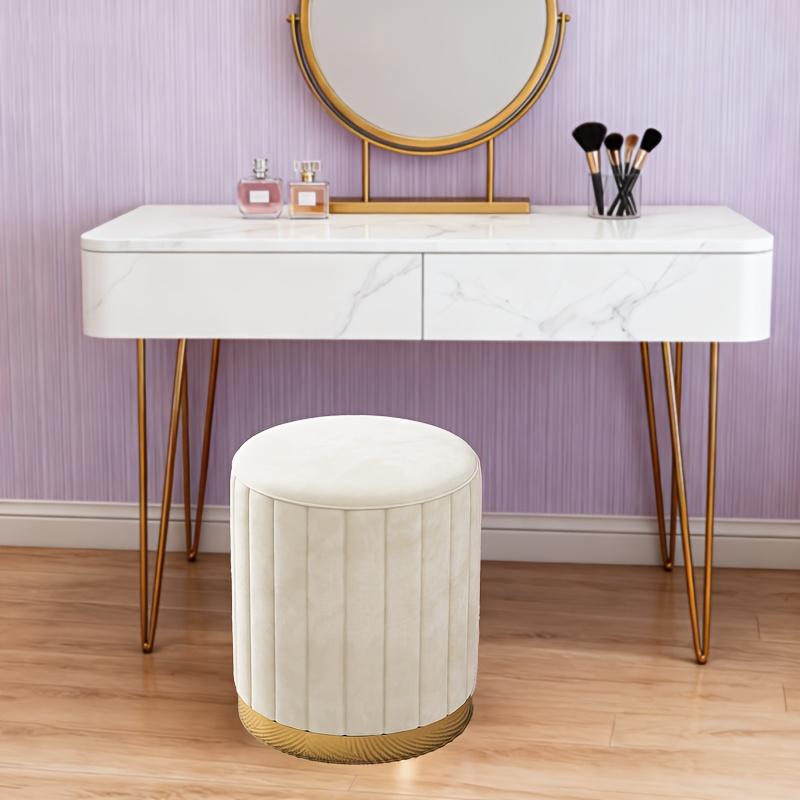 A Makeup Stool, a Round Stool for The Bedroom, a Small Round Bench, a Sofa Stool, And a Vanity Chair