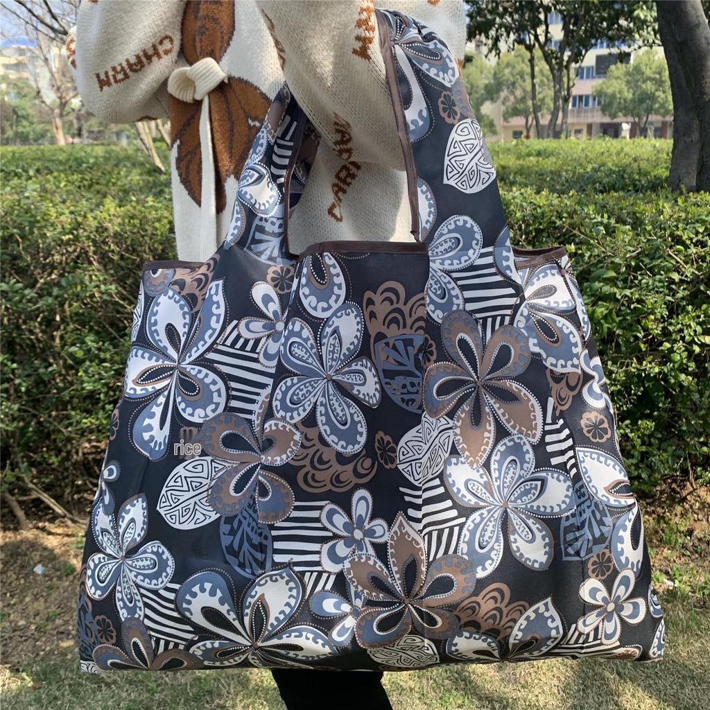 Eco-Friendly Foldable Korean Style Portable Shopping Bag - Medium Size Handbag