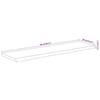 VidaXL Wall Shelf, Floating Shelf, Wall Decoration for Office Living Room, Rectangular Solid Acacia Edge 370239