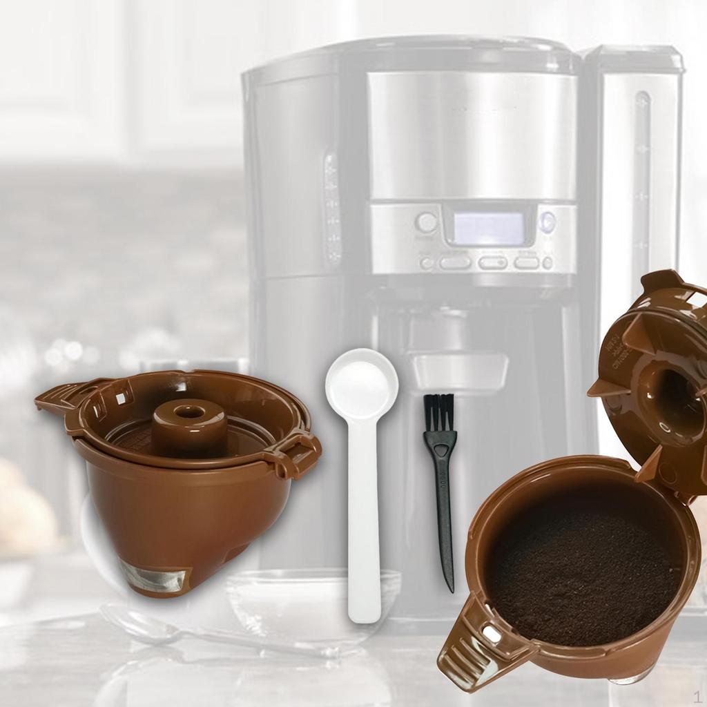 Single Serving Ground Coffee Brew Filter,Coffee Filter,Lightweight Machine Accessories Holder