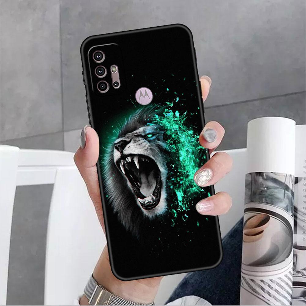 

Чехол Tiger Animal для Motorola G30 G60 G22 G9 Play G82 G52 G8 G9 G50 One Fusion Edge 20 черный мягкий чехол для телефона Moto G60S