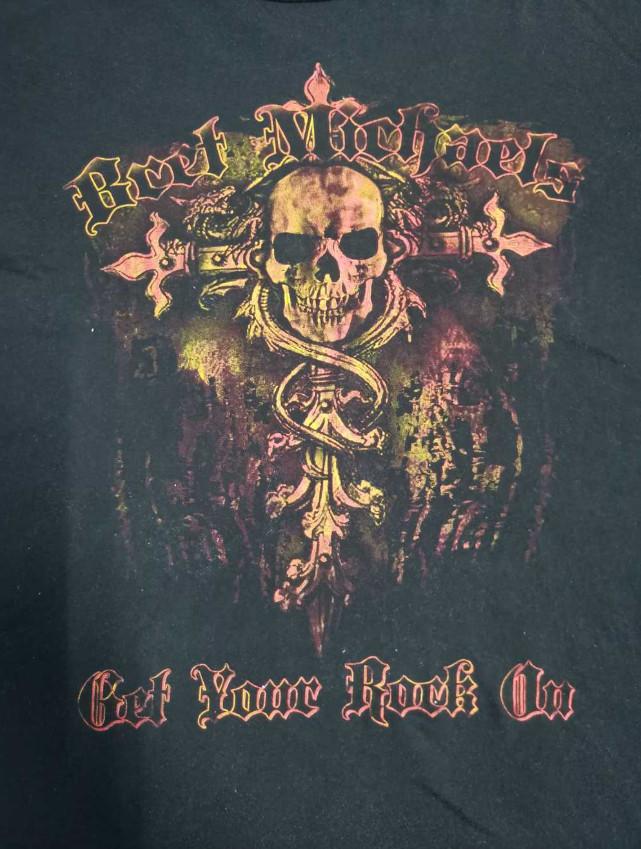 Poison Skulls Bret Michaels T-Shirt Rock Graphic Tee WA377 M