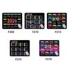 Mouse Pad Calendário 2026 Apresentando Datas do Ano Inteiro Design Colorido para Decoração de Mesa com Bordas Travadas 210x260mm