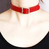 Punk Faux Leather Belt Choker Collar Necklace Women's Club Jewelry Birthday Gift