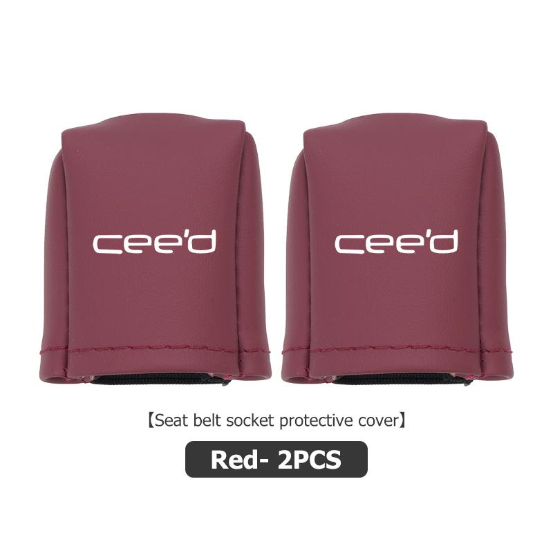 For KIA Universal Car Logo Seat Belt Buckle Protect Cover Anti Scratch Accessories Cerato Proceed Venga Stonic Picanto Sorento zqdtx40 vngk1
