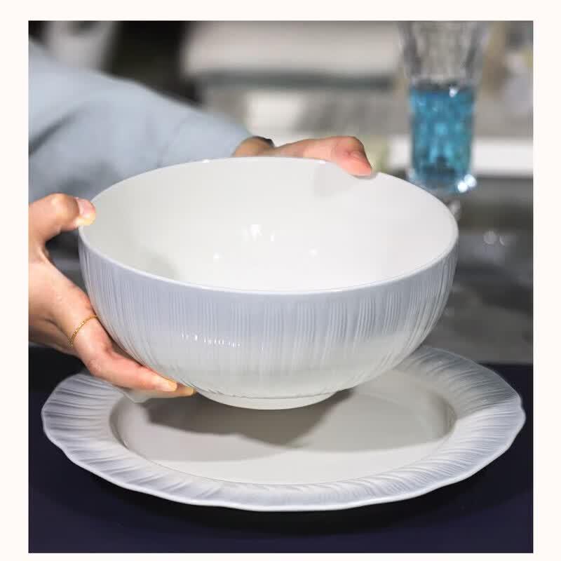 Huaqingge Nordic Style 8-inch Ceramic Soup Bowl