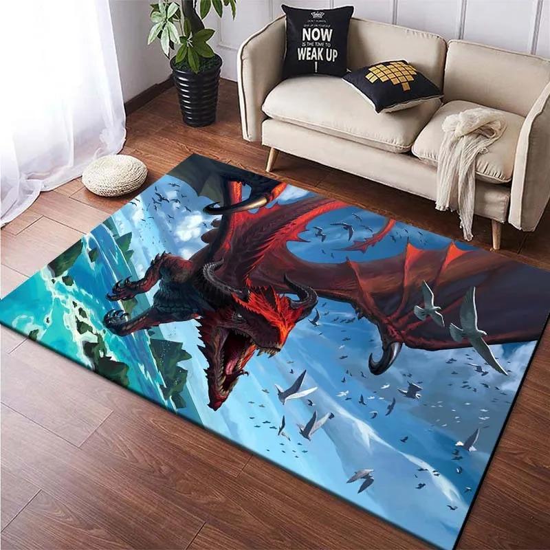 Fire-breathing Dragon Floor Mats Door Decoration Home Living Room Floor Mats