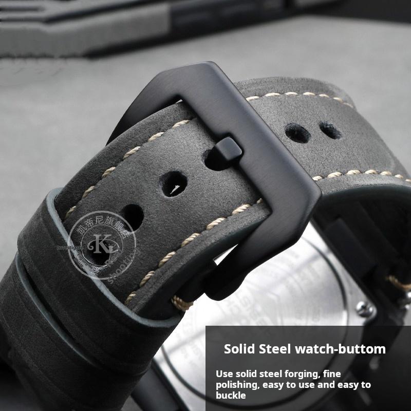 For Casio G-SHOCK series men's watchband Steel Heart GST-B100/S110/S310/W300/410/400g Vintage cowhide watch strap accessories