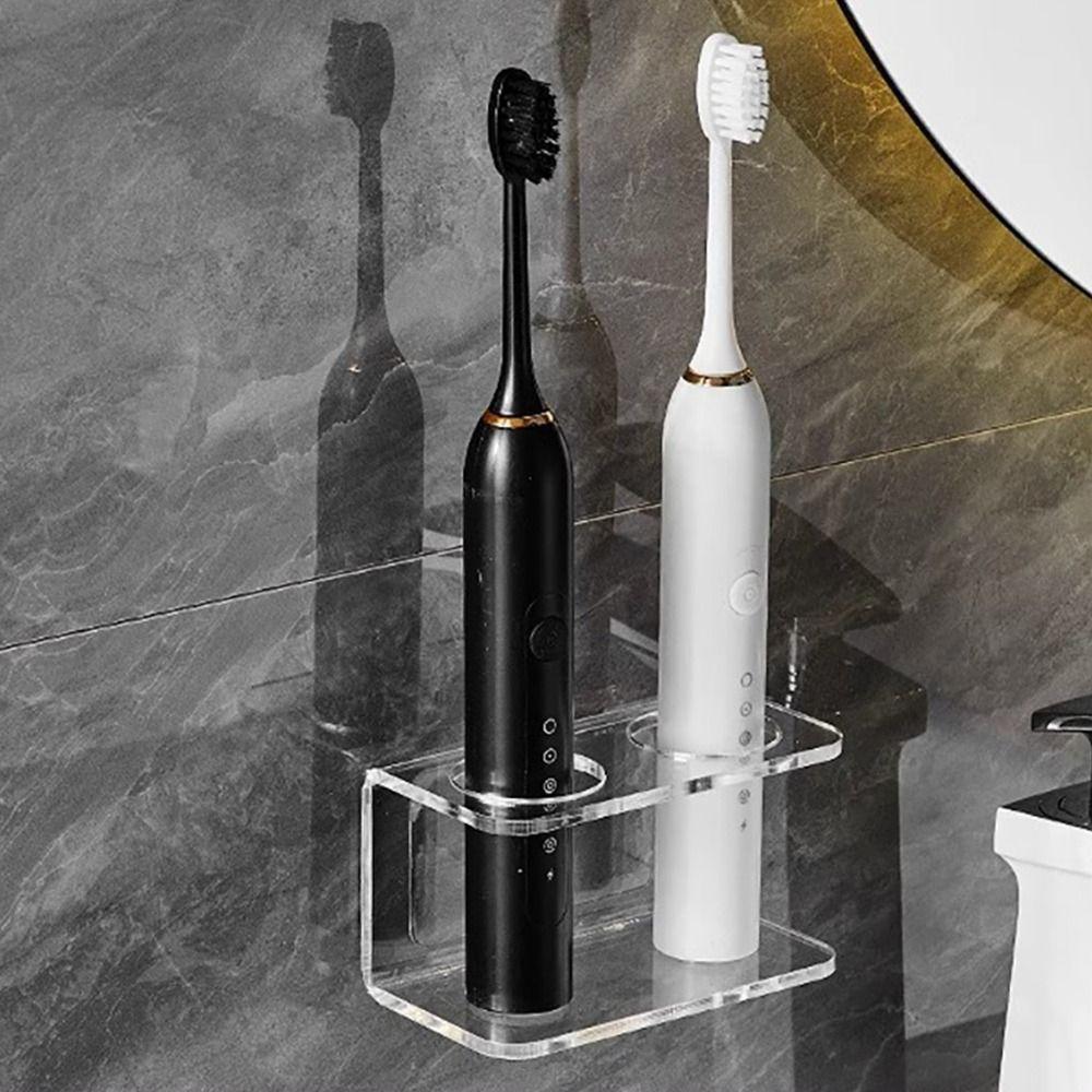 Acrylic Electric Toothbrush Holder 2/3/4 Holes Wall Mounted Toothpaste Storage Rack Toothbrush Stand Bathroom Accessories