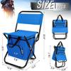 Outdoor Camping Chair Beach Fishing Chair with Cooler Bag Detachable Portable Folding Moon Chair Ultralight Outdoor Seat Tools