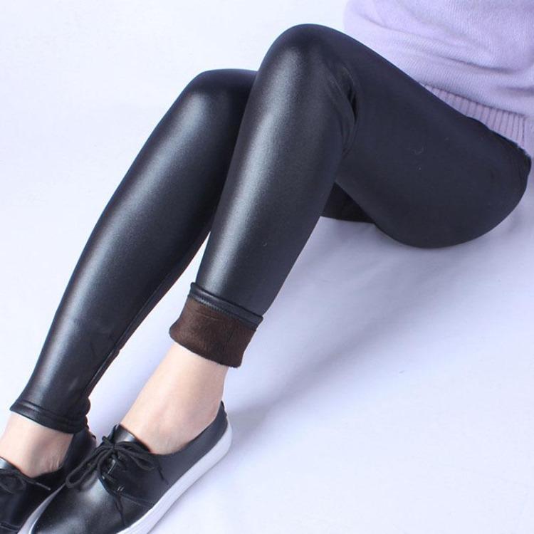 Warm Winter Velvet Flannel Leggings Super Elastic Plus Size Women Trousers