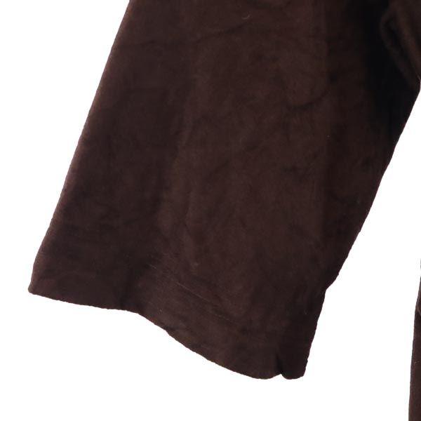 One Size Robe 70s Vintage Velvet Robe Coat F Brown Men's Used