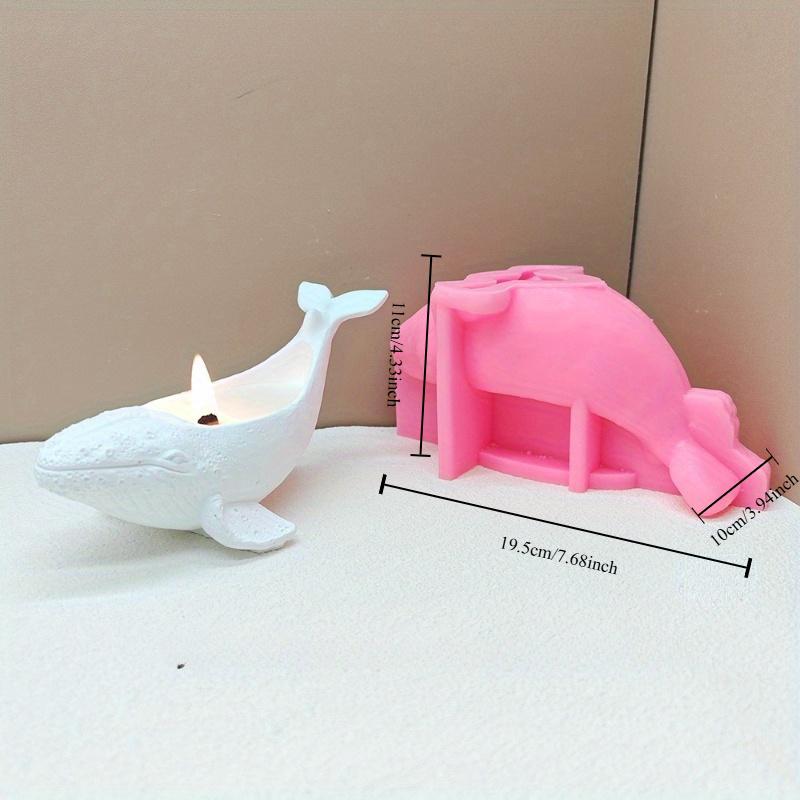 Stor Val Suckulent Växt Blomkruka Harts Silikonform Havsdjur Val Förvaringslåda Ljuskopp Betong Cement Gipsform