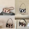 Shoulder Bag for Women Cow Print Clutches Purses Hobos Handbag with Zipper Closure Trendy Underarm Purses Commuting Bag