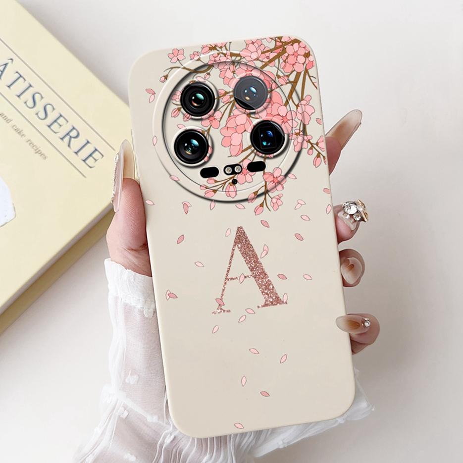 For Xiaomi 14 Ultra Case Mi 13 Ultra Cute Couple Letters Cover Soft TPU Phone Case For Xiaomi Mi 14 Ultra 13Ultra 14Ultra Bumper