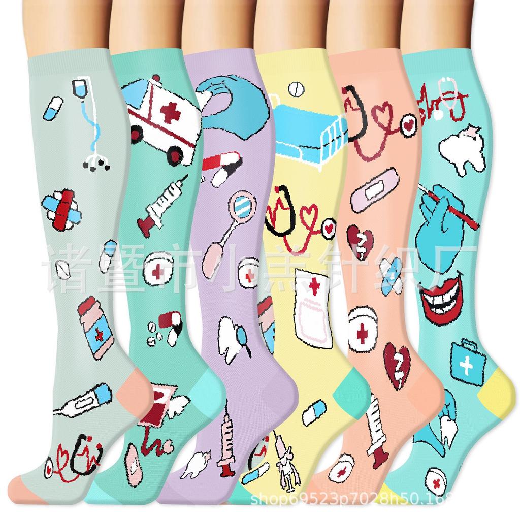 Unisex Long Compression Socks for Cycling, Running, and Marathon