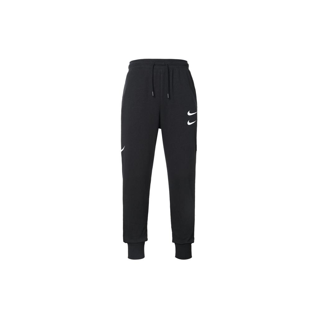 Nike Embroidered Swoosh Jogger Knit Pants Men Bottoms Black DB4956-010