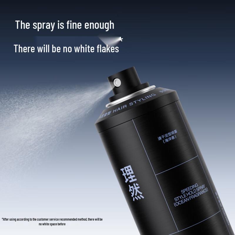 Li Ran Quick-Dry Strong Hold Hair Styling Spray 2x250ml