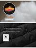 Men's Winter Hooded Mid-Length Plus Size Warm Coat