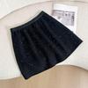 Wool Blend Shimmering Starry High-Waisted Skirt - Autumn/Winter Collection
