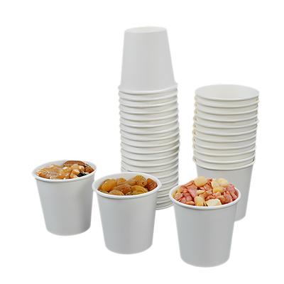 160 Disposable Paper Cups, 5 Oz (100ml) White, Disposable Drink Cups, Hot and Cold Disposable, Eco-Friendly, Commercial Supplies, Hot and Cold,