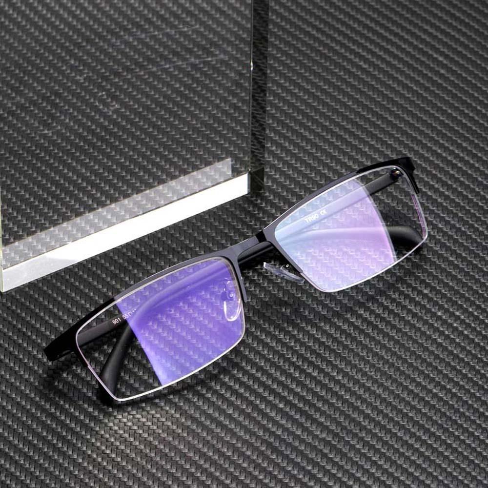 Zinc Zinc Alloy Anti Blu-ray Glasses PC Men Reading Eyewear Half-frame Business Myopia Glasses Watch Movie