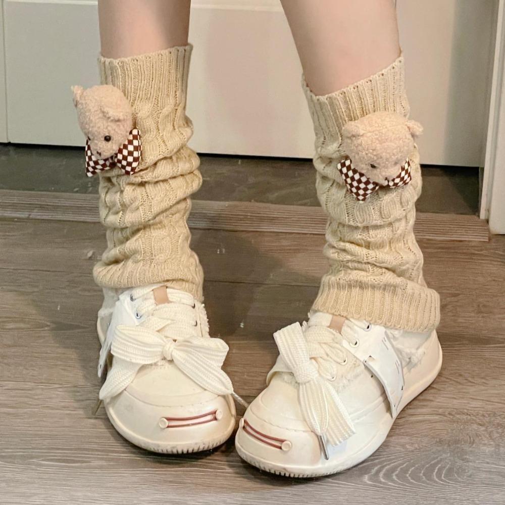 

Манжеты для ботинок Куча Плюшевые Чулки Вязаные Теплые Гетры Повседневные Нарукавники На щиколотку Женские