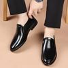 New Men PU Leather Shoes Formal Dress Shoes for Men Party Wedding Office Work Shoe Slip on Business Casual Oxfords Zapatos