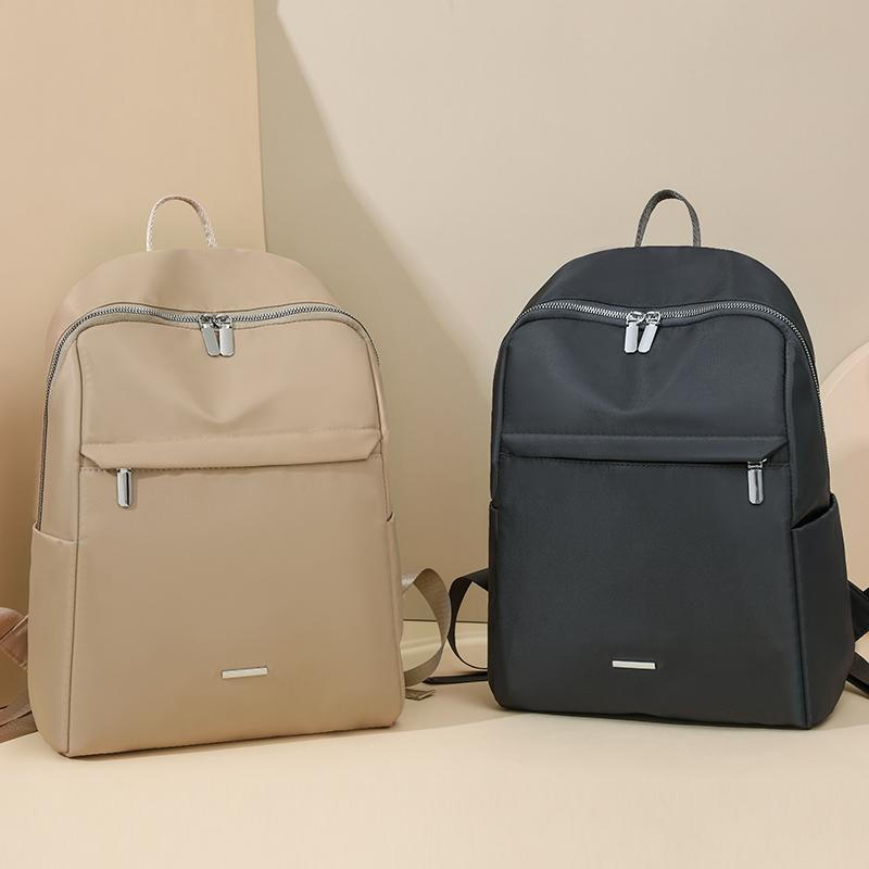 Women's Solid Collor Backpack Student School Bag Travel Backpack