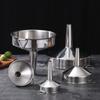 Stainless Steel Wine Funnels Foldable Handle Oil Funnels Multifunctional Kitchen Funnels  Canning