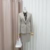 Style Latte Women Slim Span Blazer Winter Tailored Single Button Jacket
