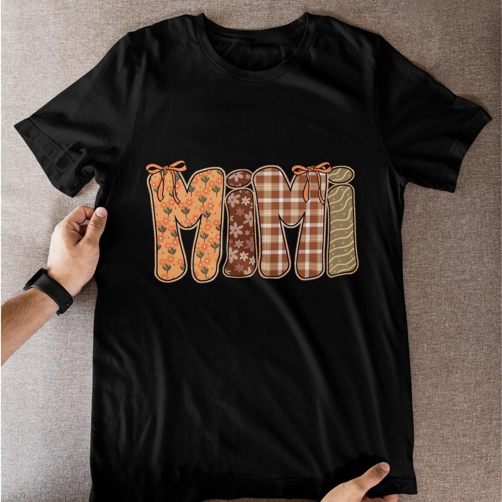 Mimi Fall T-Shirt Grandma Mothers Day Gift Cute Autumn Pumpkin Tee