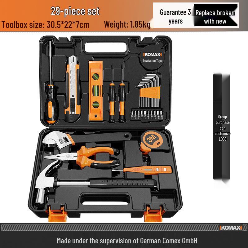 Multifunctional Household Toolbox Set: Complete Electrician & Car Repair Kit.