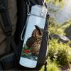1PC Forest Owl Pine Branch 750ml Color Plastic Sports Water Bottle Leakproof Flip Straw Lid For Sports Office Home Use