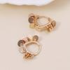Korean Temperament Fashionable Fringed Small Round Piece Extravagant Earrings, High-end Light Luxury Ins Trendy Personalized Models
