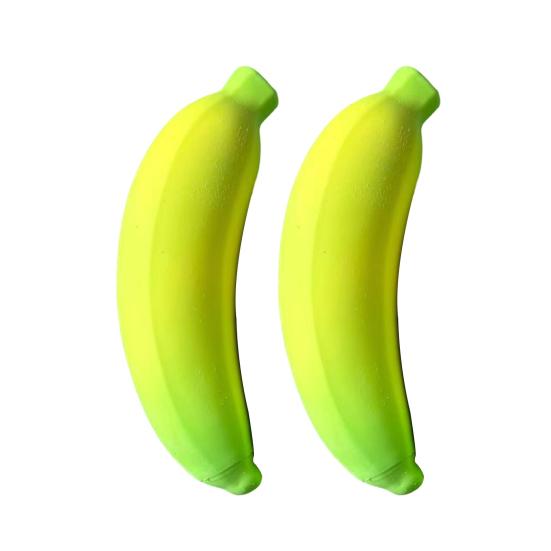 2Pcs Stress Relief Simulation Color Changing Banana Banana Toy Anti-Anxiety Squeeze Toy Slow