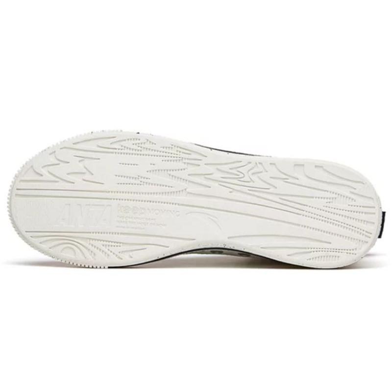 SNOOPY X Anta Women High-top Canvas Skate Shoes White Black 922138604-3