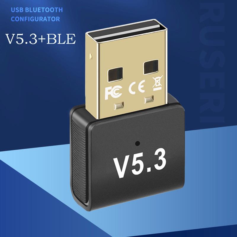 With Bluetooth Dongle BT5.3 for Computer USB External Wireless Adapter for Earphone Speaker Mouse Game Grip Printer Mobile Phone