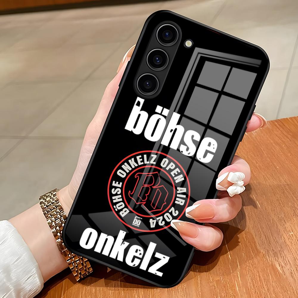 B-Bohse O-Onkelz Zespół Etui na Telefon Dla Samsung S26 S25 Edge Ultra S23 S22 S21 S20 Ultra Plus S24 Fe A54 A53 A25 Szklana Pokrywa