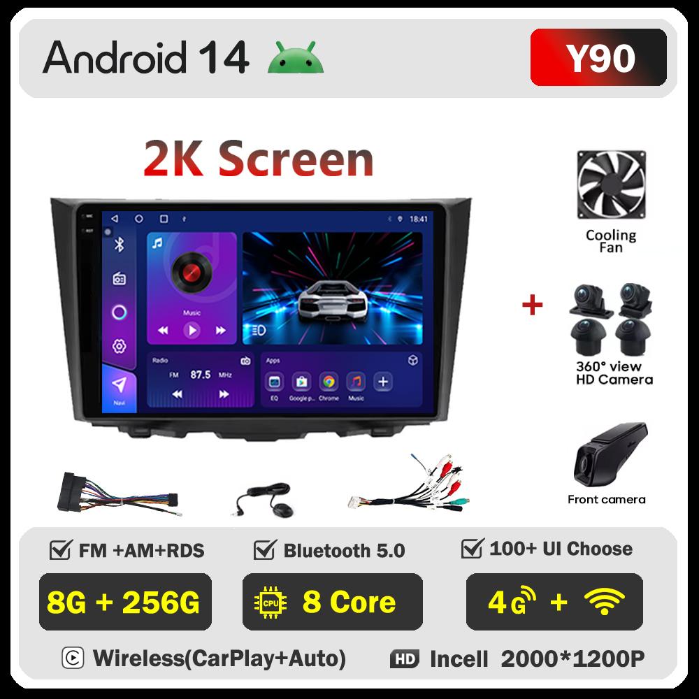 Android 14 For Suzuki Kizashi 2009-2015 Carplay Auto Screen Intelligent Car Systems Wireless Android Auto Car Multimedia Video